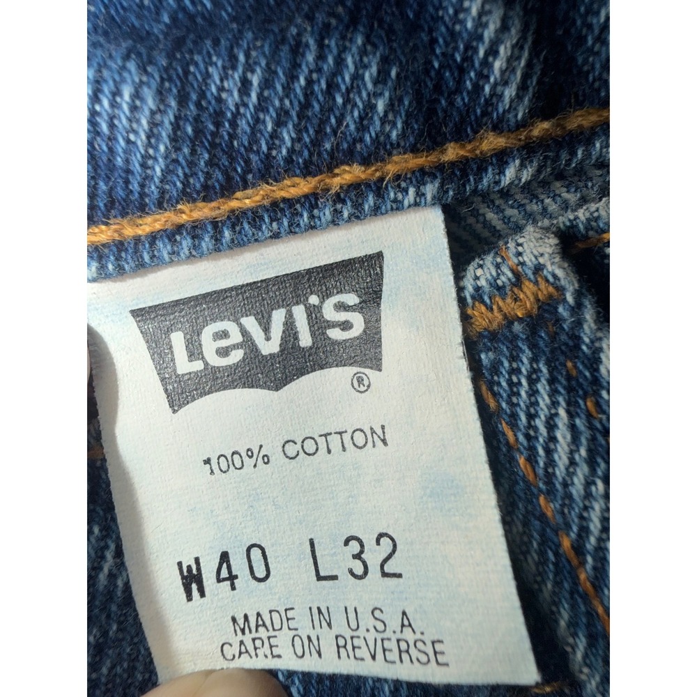 Vintage 90s Levi's 517 Orange Tab Jeans 40x32 Made in USA Bootcut Retro - Picture 3 of 9